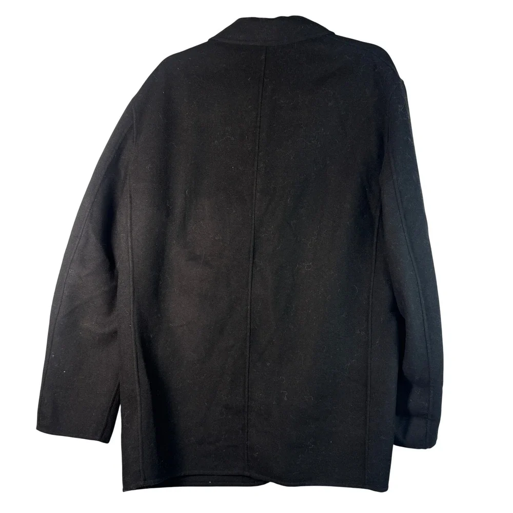 Uniqlo U Lemaire‎ Wool Blended Tailored Jacket Black Large Mens Blazer Coat NEW
